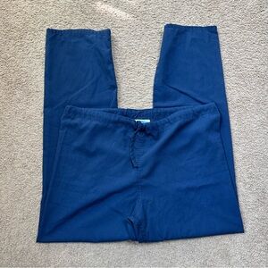 Unisex Scrubs Pants Navy Blue Size Small